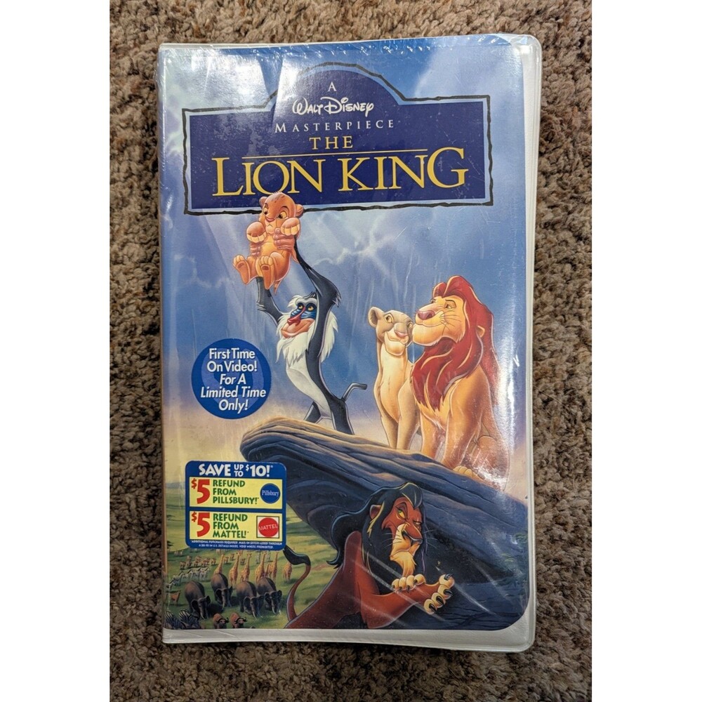 The Lion King (VHS, 1995, Masterpiece Edition) - Brand New Sealed / Factory...